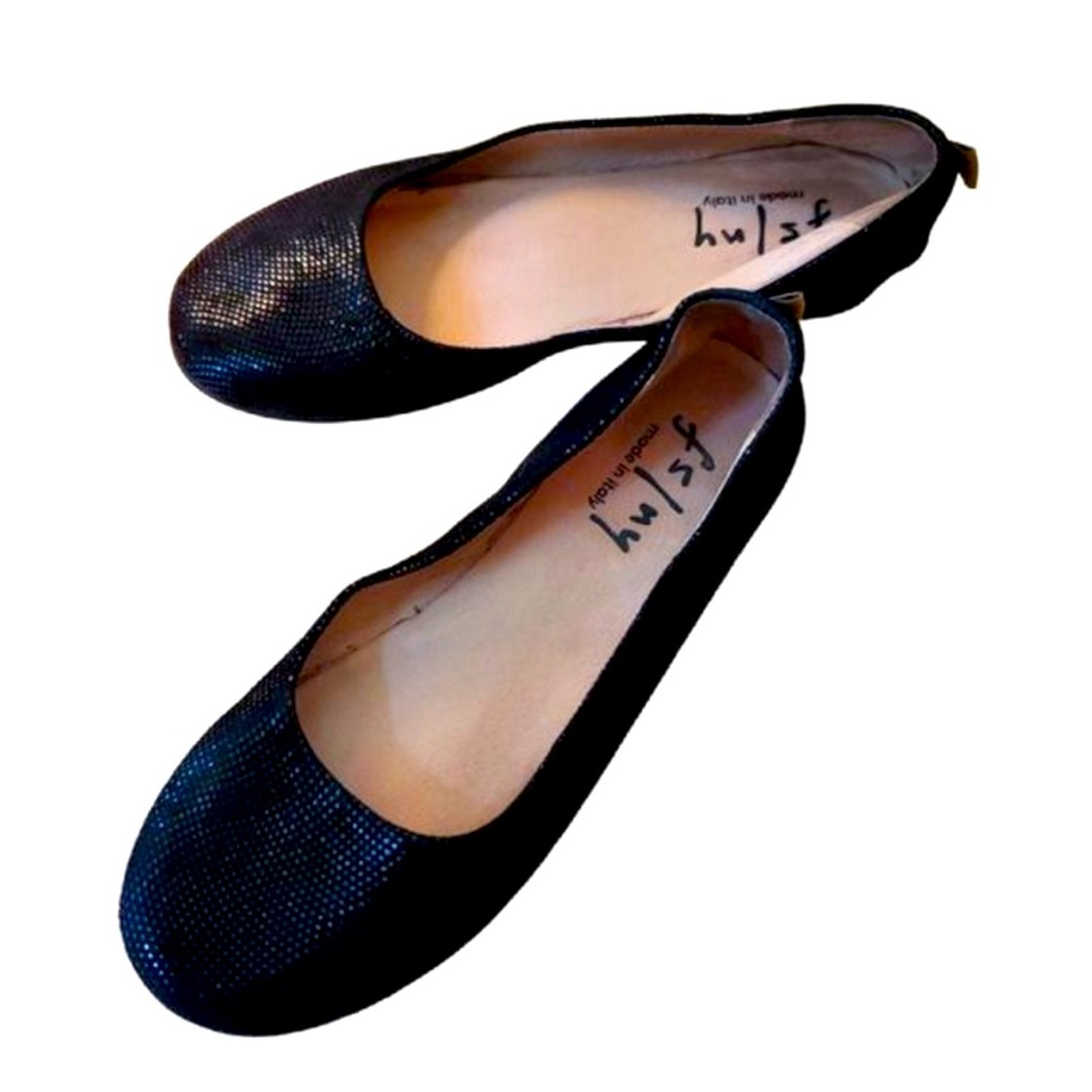 FS/NY French Sole Zeppa Leather Slip On‎ Size 7*